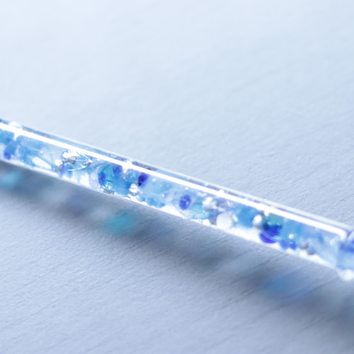 水中花のガラスペン～アクアブルー～＊ガラスペン置き付き＊ハー