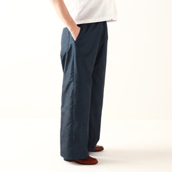 大島紬のゆったりワイドパンツ　お好きな着丈で　大人の普段着　着物リメイク 2枚目の画像