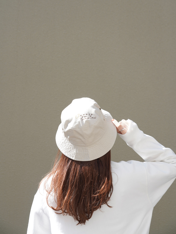 【Creema1番人気】バケットハット/バケハ バナナジュースノミタイ 4枚目の画像