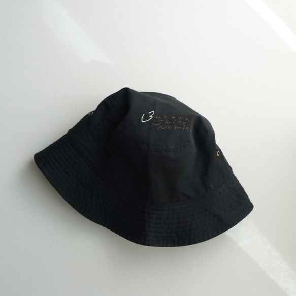 【Creema1番人気】バケットハット/バケハ バナナジュースノミタイ 3枚目の画像