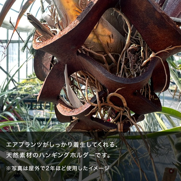 レザープランツハンガーＬサイズ（ブラック） 12枚目の画像