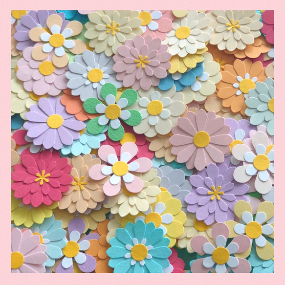 クラフトパンチ　お花　葉っぱ　セット/クラフト　アルバム　飾り  ウェディング  色紙 4枚目の画像