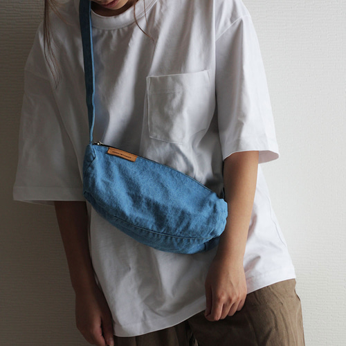 美品 A.P.C デニム 2way ドラム ショルダーバッグ ボストン