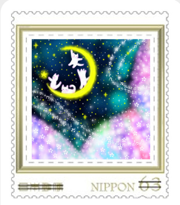 猫の63円切手10枚セット❀オリジナル 3枚目の画像