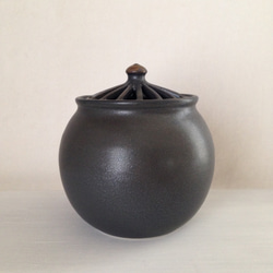 香炉(黒マット) 5枚目の画像