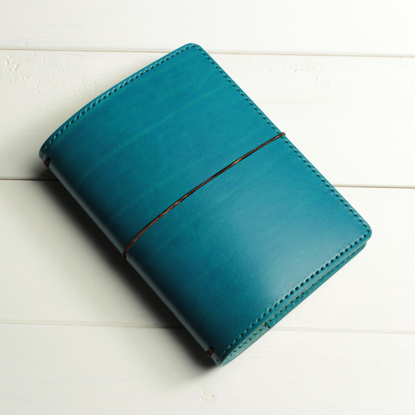 A6 / トラベラーズノートタイプ / 手帳カバー / ルガト / ブルー 手帳