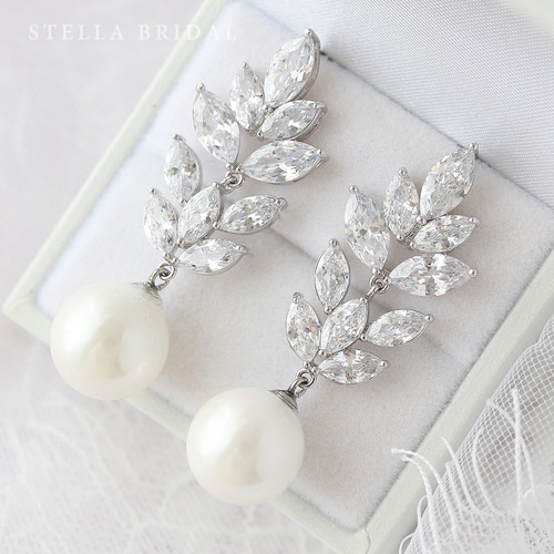 STELLA BRAIDAL 結婚式　パール　イヤリング 楽天市場】【STELLA BRIDAL公式】ネックレス ピアス イヤリング