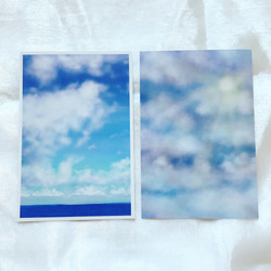 【①空10種】 ポストカード  青空　夕陽　朝日　雲　雨雲　入道雲　太陽　光　雲の流れ 2枚目の画像