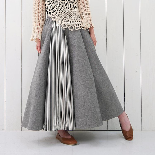 再々販【自由にアレンジスカート】動くたび美シルエット