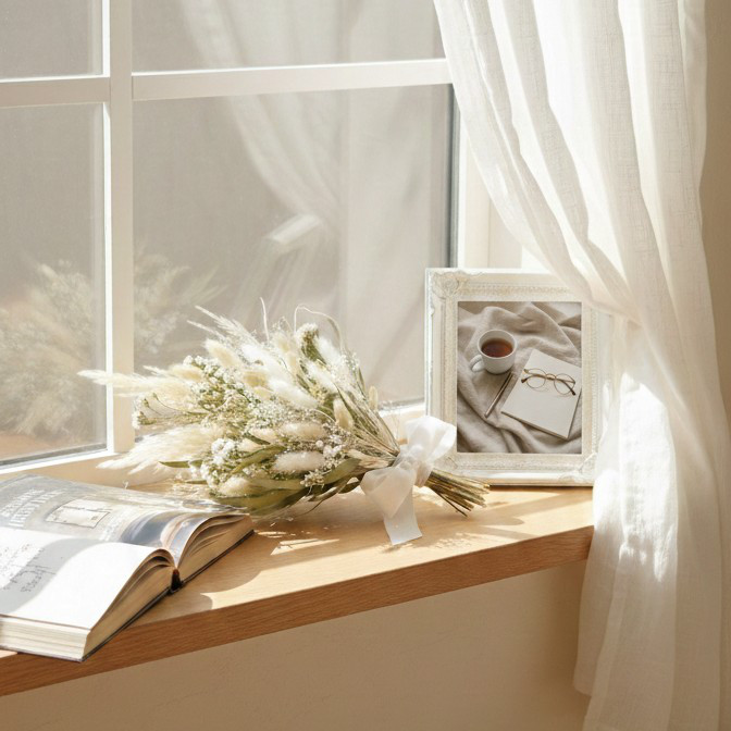 受注制作《花言葉シリーズ*感謝》ラグラスコンパクトブーケ　送別会　ホワイトクリスマス