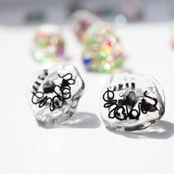 K18金 ドロップガーネット＆ロードライトガーネットのスタッドピアス 1