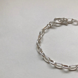 シルバーチェーン ブレスレットSV925 Silver chain bracelet /Oval 3枚目の画像