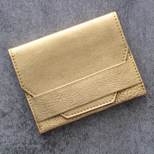 small wallet【ゴールド】 三つ折り財布 chi.wata 通販 10116240 small wallet【ゴールド】 三つ折り財布 chi.wata 通販 10116240