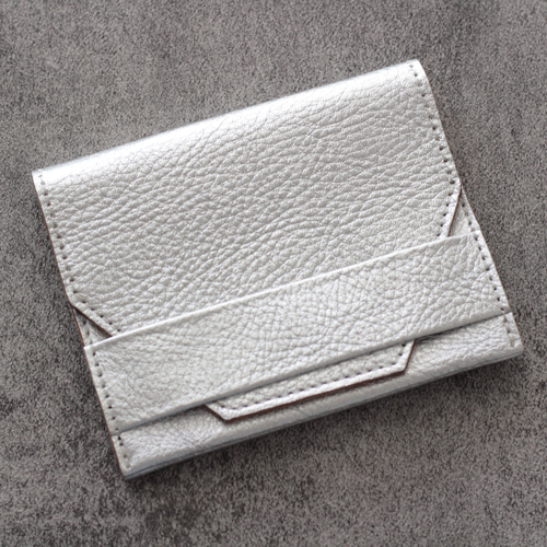 small wallet 【シボ革/ブラック】 三つ折り財布 chi.wata 通販