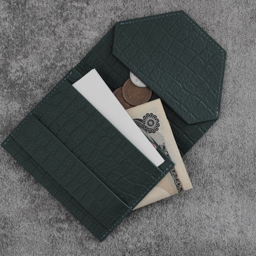 chi.wata】 small wallet(シルバー)コンパクト財布折り財布