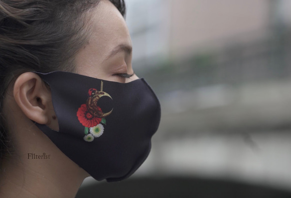 オリジナルマスク「威嚇」-Moon,Ladybug and Dahlia- 人気・おすすめ｜売れ筋商品・話題商品におすすめ コスパ重視 安心配送 国内発送・正規流通商品