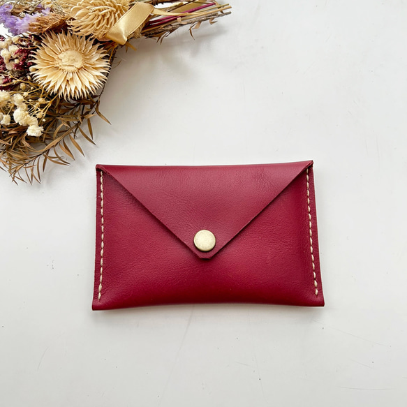 【レザークラフトキット】レザーカードケースキット 4枚目の画像