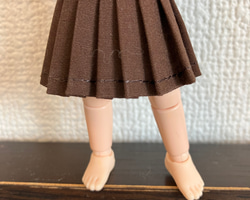 オビツ11  プリーツスカート　 brown