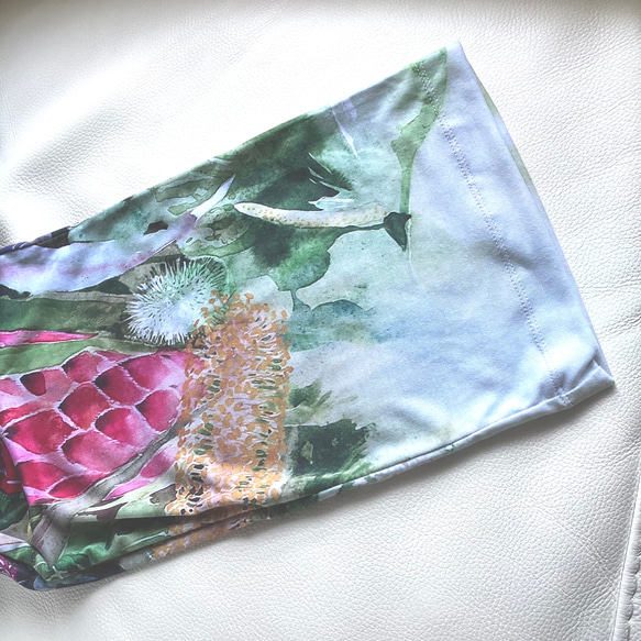 【受注生産】極楽鳥花　レディースパジャマボトム　ロングタイプ 2枚目の画像