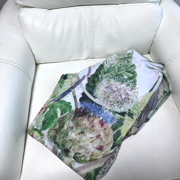 【受注生産】極楽鳥花　レディースパジャマボトム　ロングタイプ 12枚目の画像