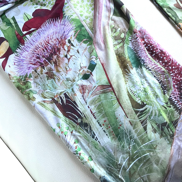 【受注生産】極楽鳥花　レディースパジャマボトム　ロングタイプ 3枚目の画像