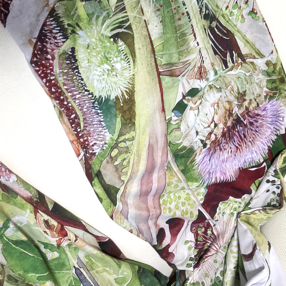 【受注生産】極楽鳥花　レディースパジャマボトム　ロングタイプ 10枚目の画像