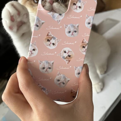 うちの子 いっぱい！うちの子柄 スマホケース (iPhoneケース) ハードケース (猫 犬 ペット) 12枚目の画像