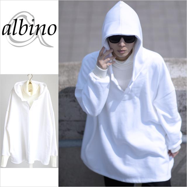 リブニット切り替えタートルネック裏起毛スウェットビッグパーカー