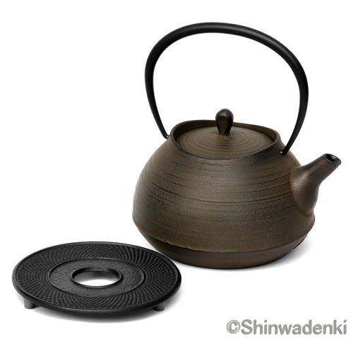 鉄瓶　茶道　サビあり Amazon｜鉄瓶 伝統的なティーポット鉄鍋梅サビ色の手作り1.2L鉄