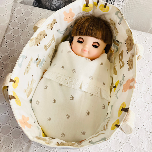 ハンドメイドお人形クーファンメルちゃんレミン&ソランちゃん