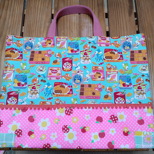 入園入学準備ピンクスpinks　手提げ　レッスンバック　女の子絵本袋パッチワーク 入園入学準備ピンクスpinks手提げレッスンバック女の子絵本袋