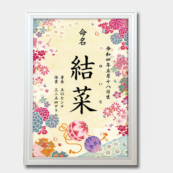 フレーム付き 命名書 12種 雑貨・その他 pchouseジュリー 通販