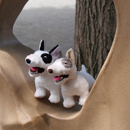 色違いのブルテリア(2ヶ月以内で発送) ぬいぐるみ Stepping-Dogs 通販