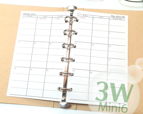 PLANNER M6バインダーリフィルセット 754c43db43960c010800646b14bc7d