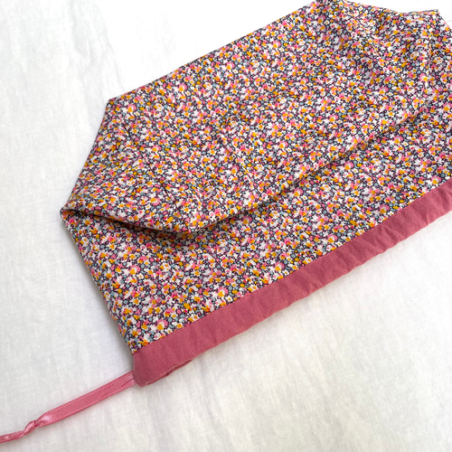 MIHAYA♡　リバティ ハンドメイド コップ袋 お弁当袋 ナップサック リバティ巾着 (お弁当袋 コップ袋 給食袋 ) ベッツィ ピンク