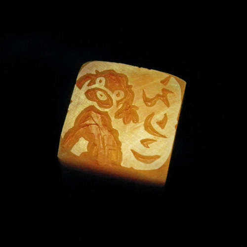 トイプードルのはんこ1・2 石のはんこ 篆刻 犬 はんこ・スタンプ 石