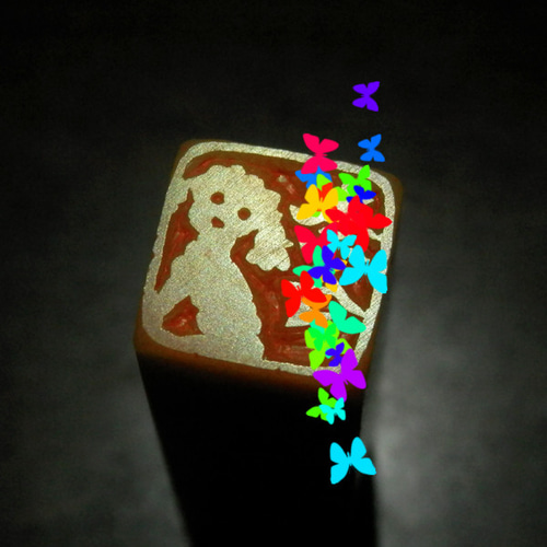 トイプードルのはんこ1・2 石のはんこ 篆刻 犬 はんこ・スタンプ 石