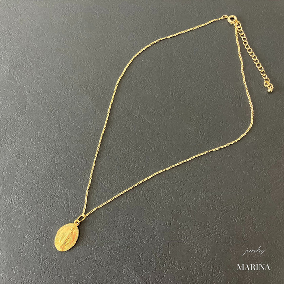 フランス奇跡のメダイのネックレス - gold chain #2 6枚目の画像