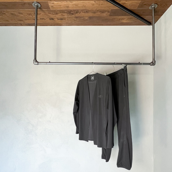 ＼送料無料／[Hanger Pipe C]ハンガーパイプ サイズ選択可能 洗濯 部屋干し 収納 洋服 店舗 -139- 10枚目の画像