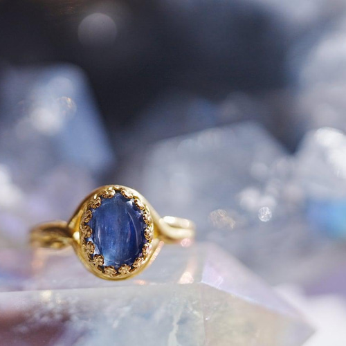 カイヤナイト オーバルLリング 指輪・リング Juvelia 通販｜Creema  