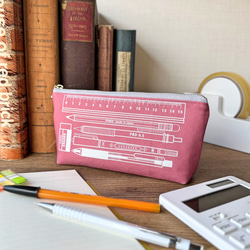 ★220★文房具柄〈水色〉ペンケース☆ハンドメイド ☆220☆文房具柄〈水色〉ペンケース☆ハンドメイド