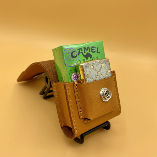 ジッポ収納付】本ヌメ革のタバコケース その他ケース T clover