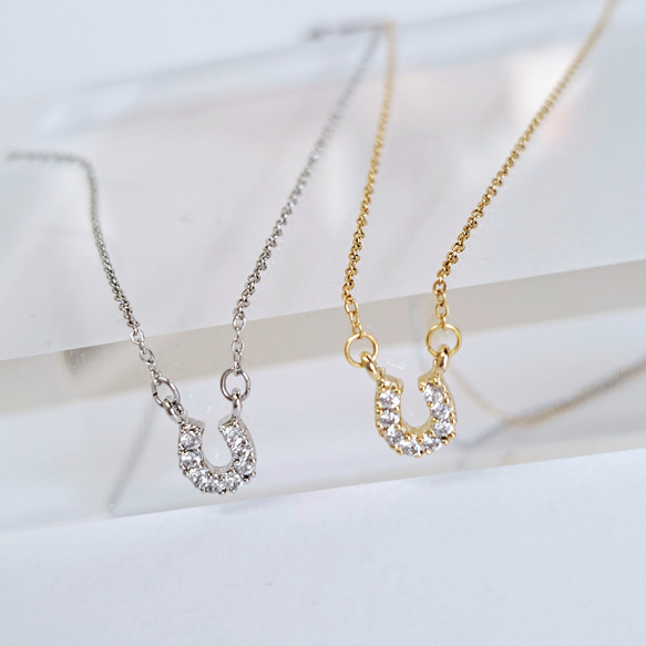 ロングセラー】幸運のホースシュー／馬蹄ネックレス◇サージカル