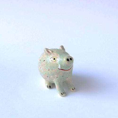ちょこんと座ってるネズミさん （子）干支ミニ置物 陶器 その他