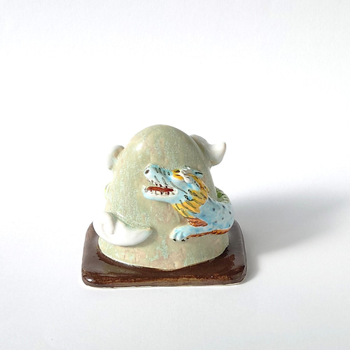 ハンギョドン　福をまねくよマスコット　ネズミ　干支　ねずみ年　陶器 置物 サンリオ ハンギョドン 福をまねくよマスコット ネズミ 干支