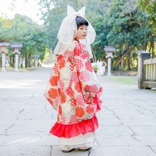 2ステップ着物(白無垢) 子供服 HAM-NICO 通販 10149505｜Creema(クリーマ)