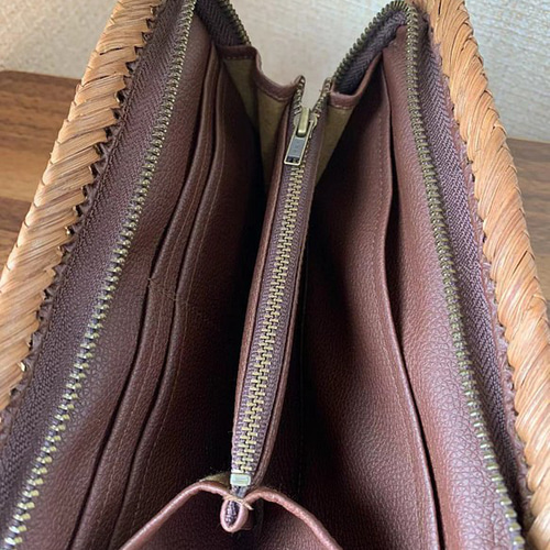 山葡萄 手作り 長財布 花編み 長財布 伝統工芸 通販 10153103
