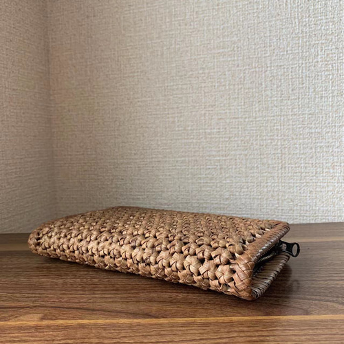 山葡萄 手作り 長財布 花編み 長財布 伝統工芸 通販 10153103｜Creema