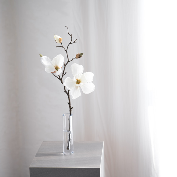 水換え不要）マグノリア一輪挿し 【木蓮】 一輪挿し・花瓶・花器