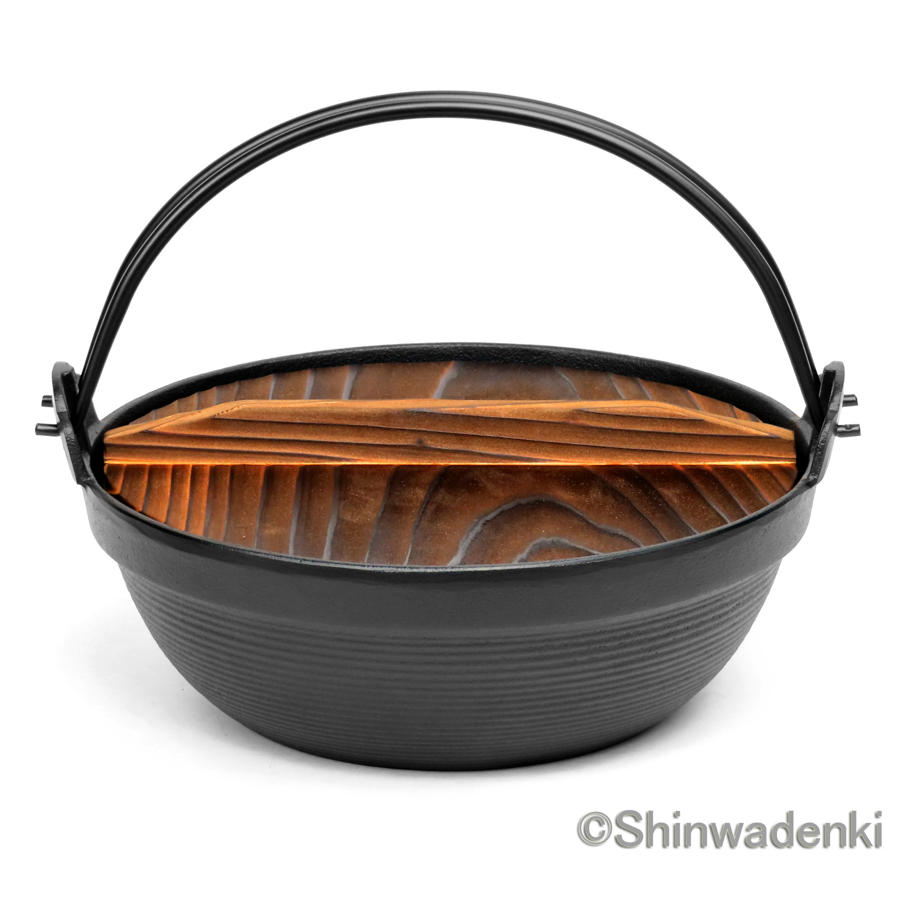 【お取り寄せ】南部鉄器 鉄鍋 ふる里鍋深型21cm ガス・100V/200V IH対応